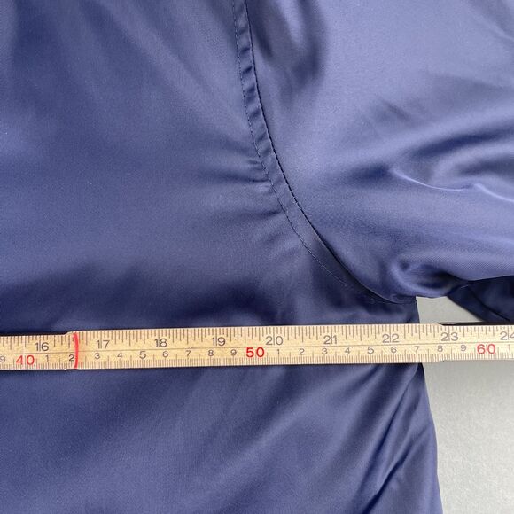 Forever 21 Jacket Mens L Navy Bomber Quilted Lined Zip Front Ribbed Hem Fall - Picture 7 of 11